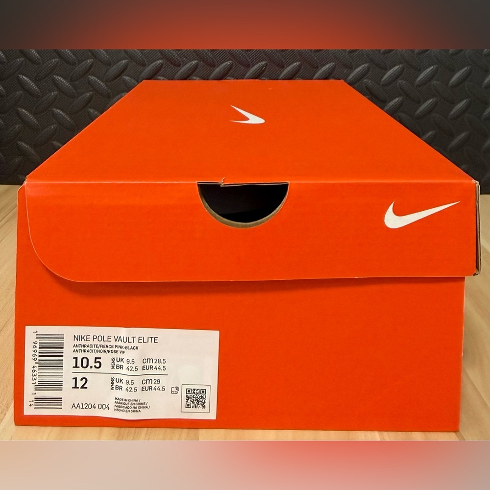 Nike Zoom Pole Vault Elite Track & Field Black Shoes‎ AA1204-004 Mens Size 10.5 - Picture 5 of 5